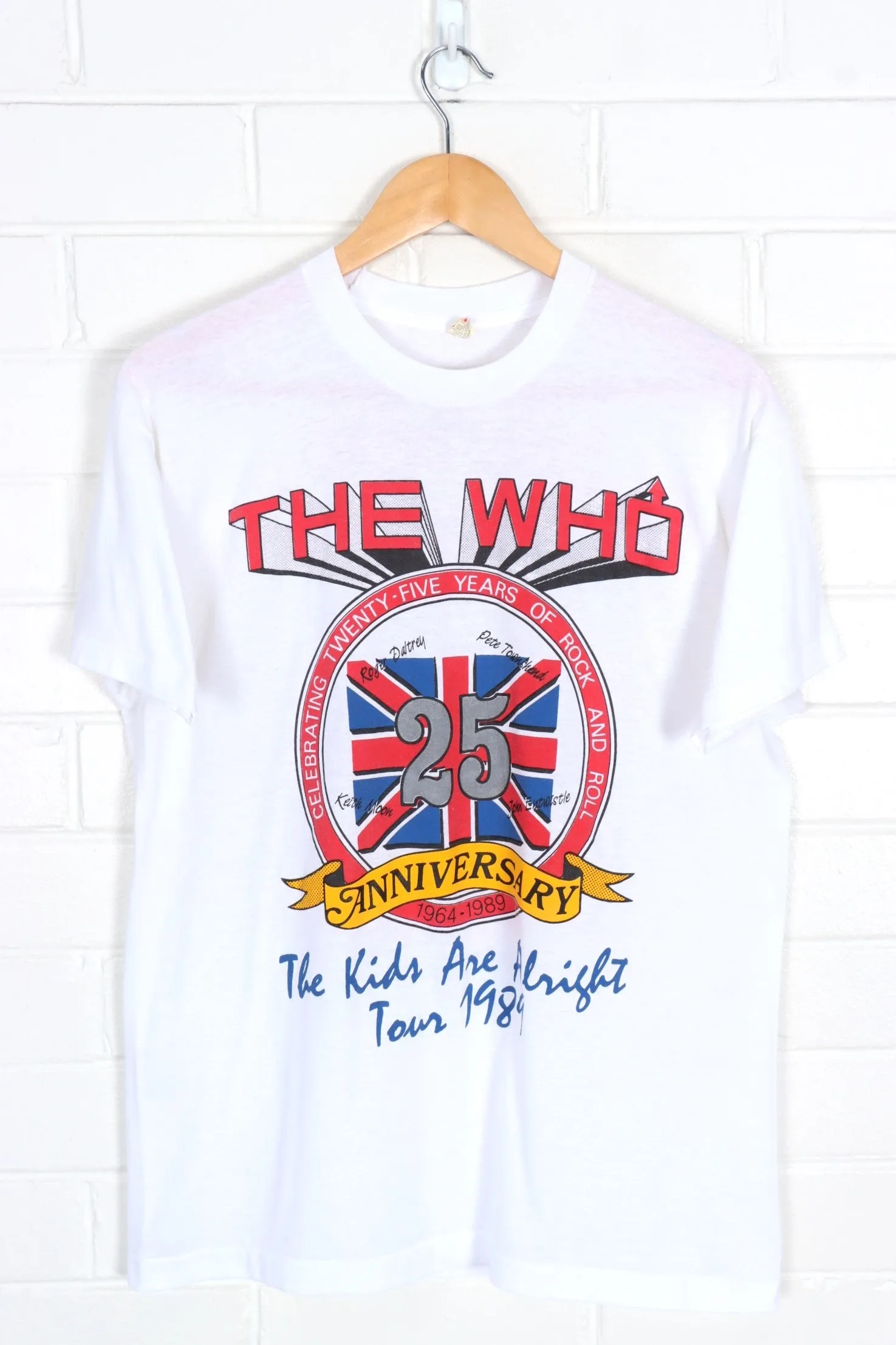 1989 Vintage THE WHO 25th Anniversary The Kids are Alright Tour Tee (L)