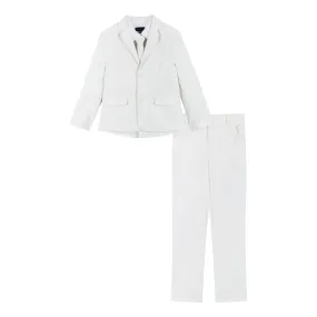 4-Piece Suit Set (Size 8-14 Years) | White