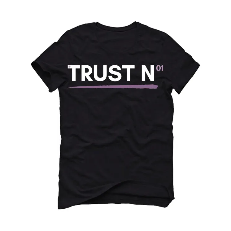 Air Jordan 1 High OG Mauve | ILLCURRENCY Black T-Shirt (TRUST NO ONE)