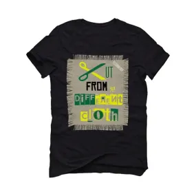 Air Jordan 5 “Oregon apple green” 2020 Black T-Shirt (Cut from a different cloth)