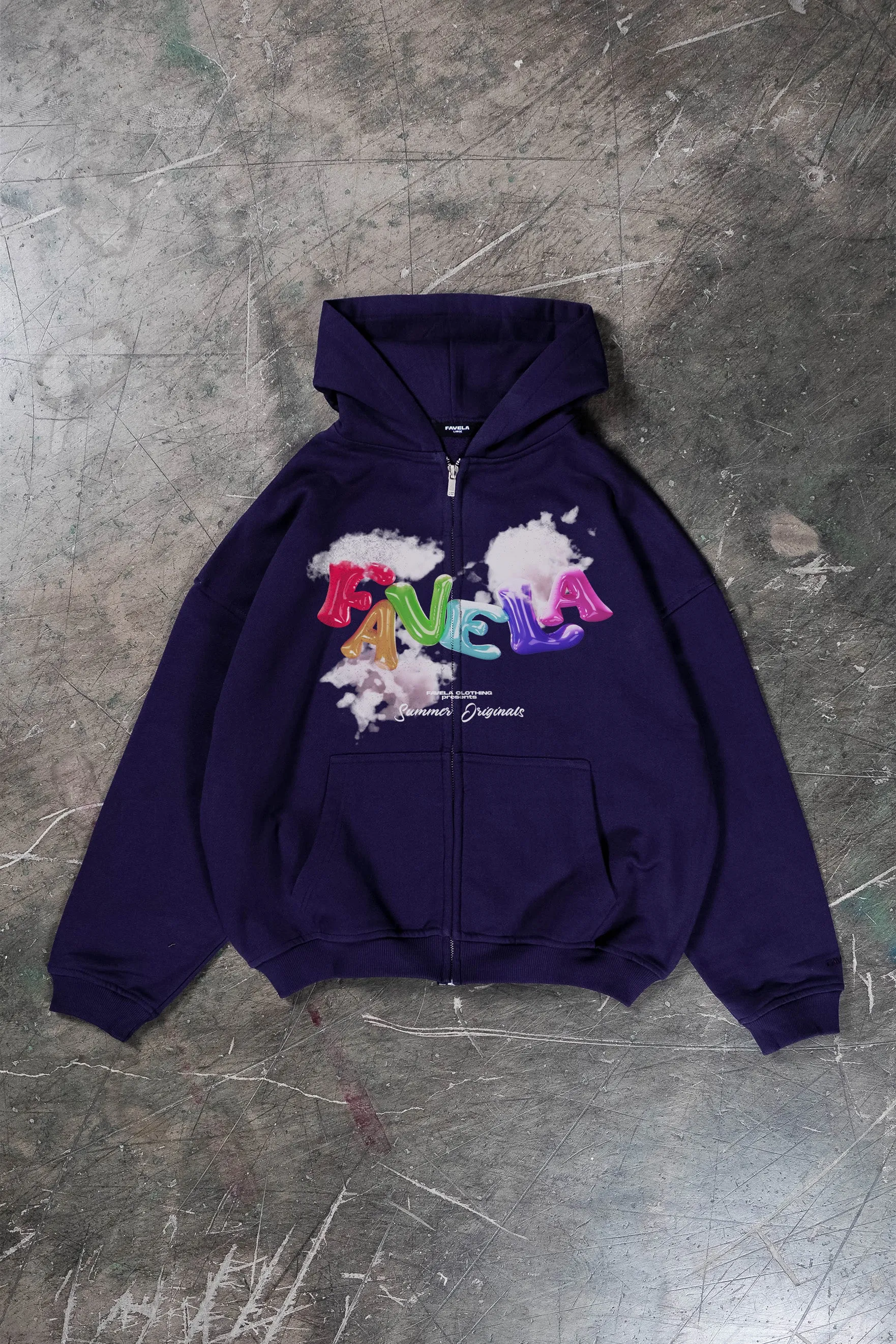 BALLOON PLUM FRONTZIP