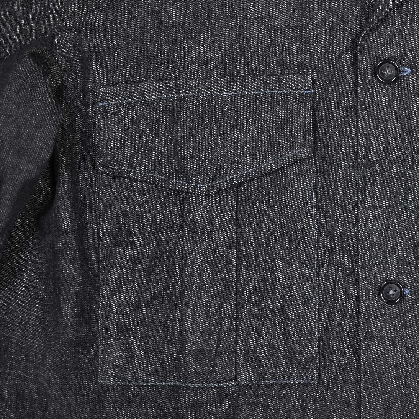 Black Denim Lipari Shirt Jacket