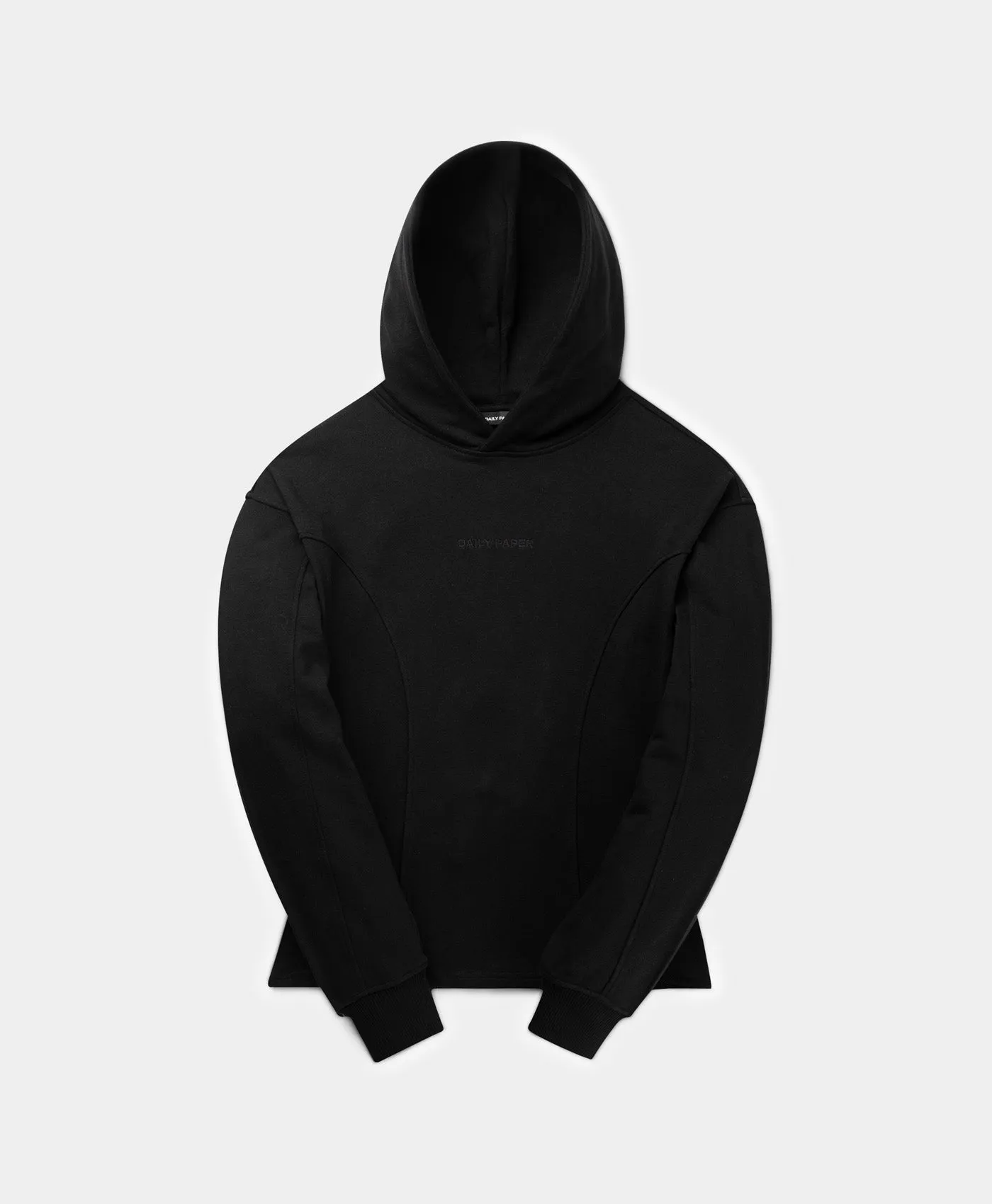 Black Zoe Open Back Hoodie