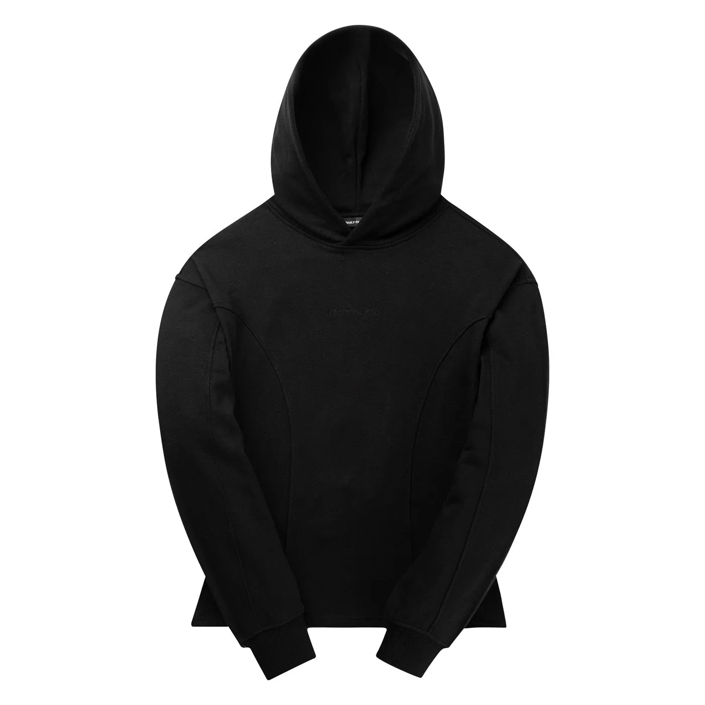 Black Zoe Open Back Hoodie