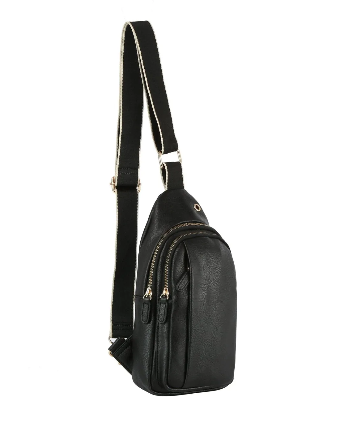 Brit Double Zipper Sling Bag