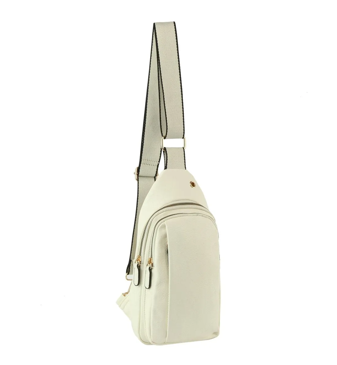 Brit Double Zipper Sling Bag