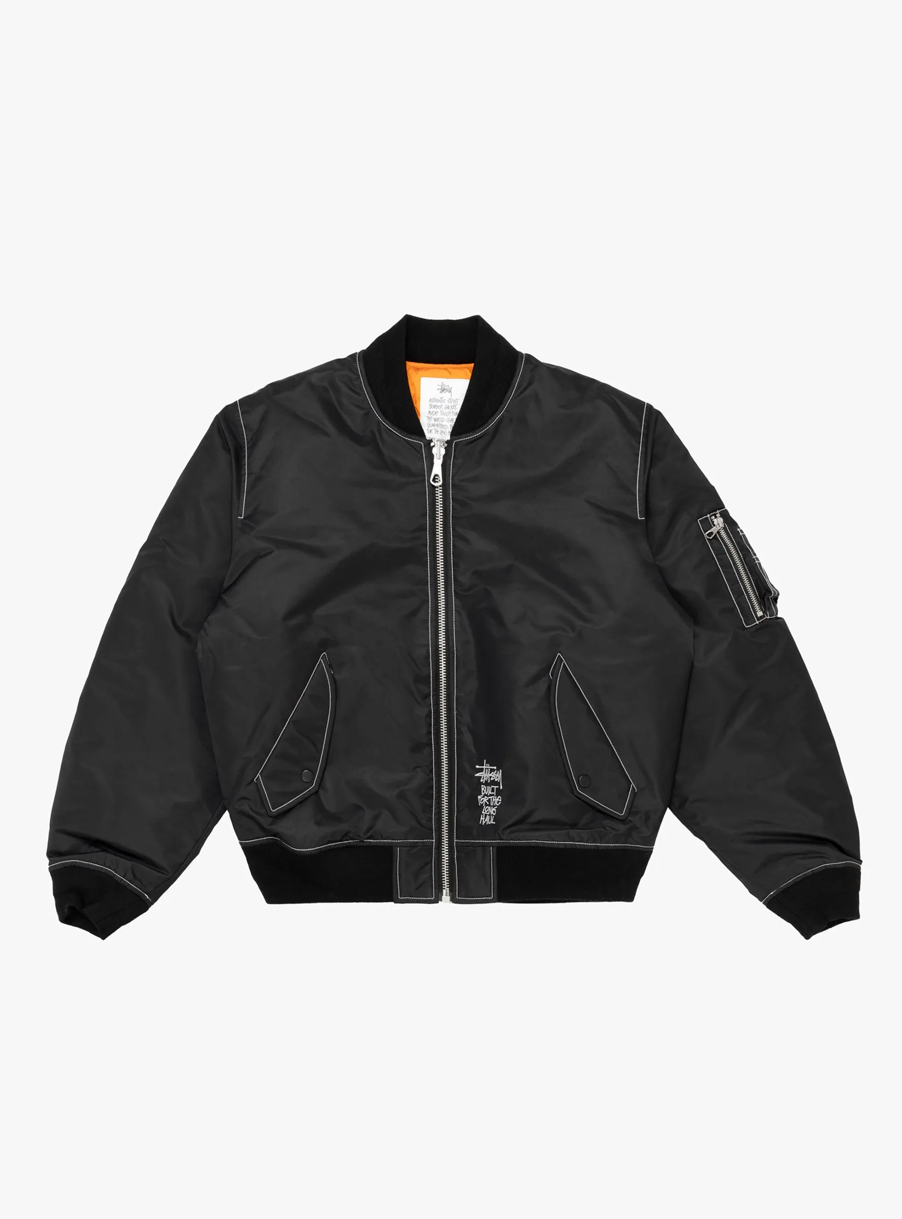 Built Bomber Jacket Black