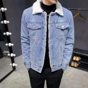 Denim Sherpa Jacket