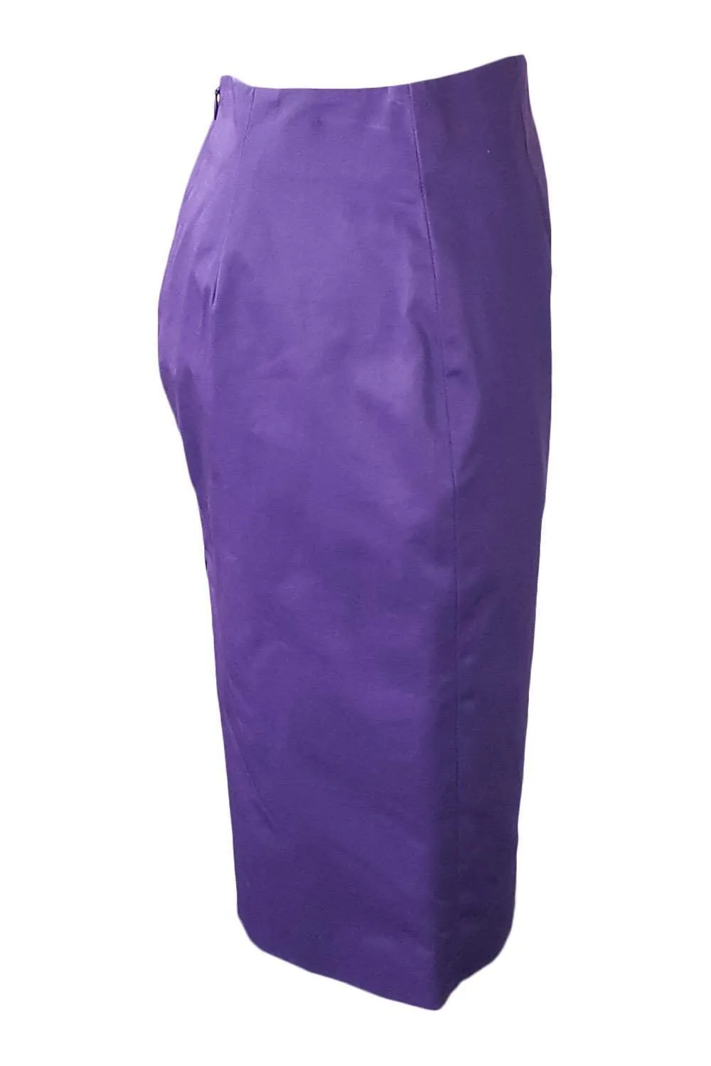 DSQUARED2 Purple Cotton Tailored Two Piece Skirt Suit (42)