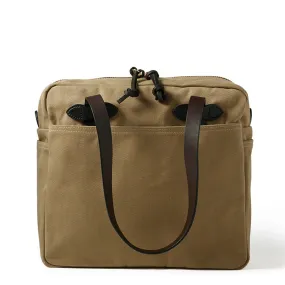 Filson Tote Bag with Zipper Tan