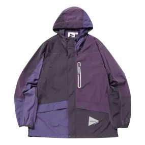 GRAMICCI GRAMICCI x ANDWANDER PATCHWORK WIND HOODIE-PURPLE