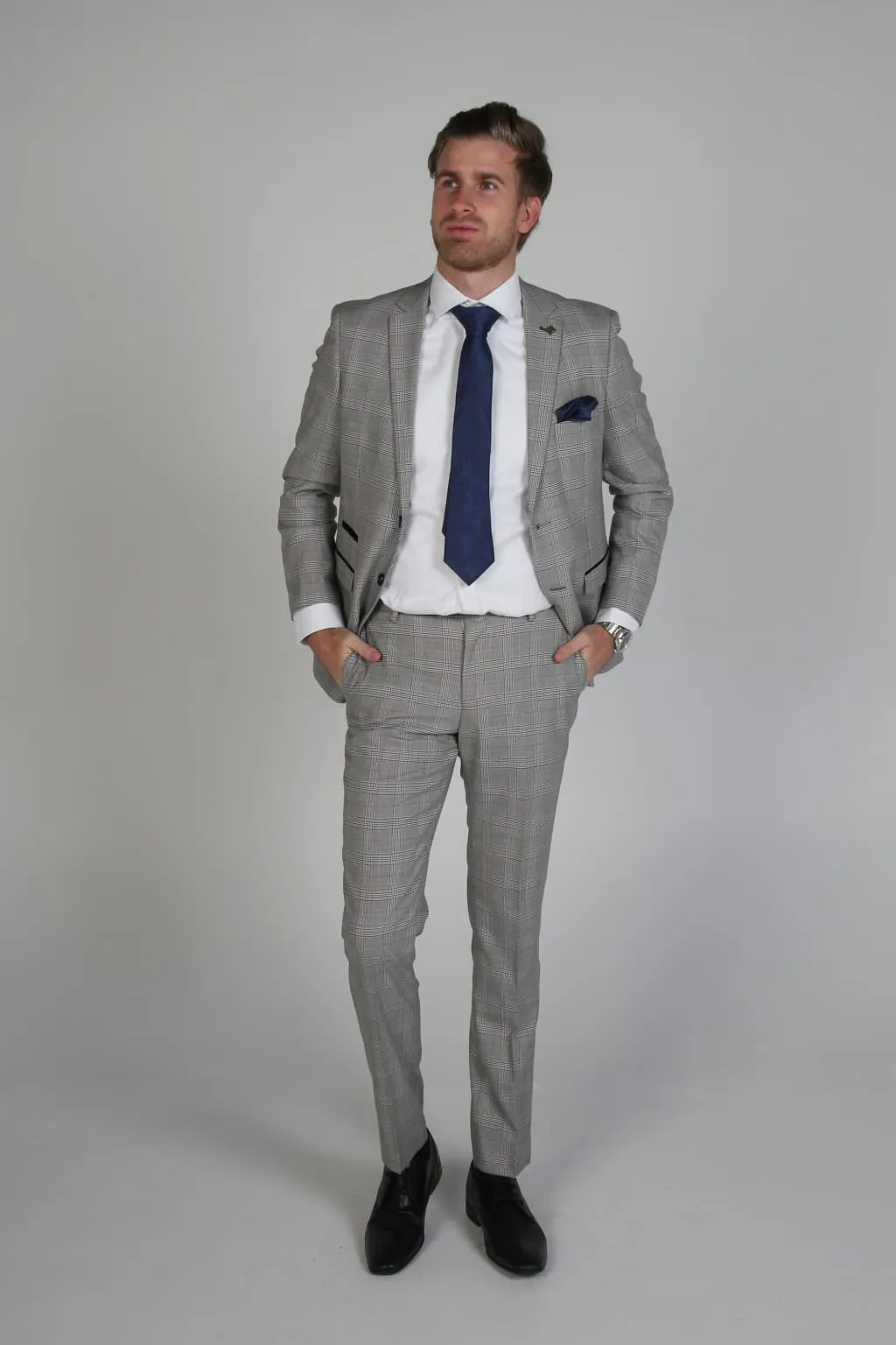 Hugo Grey Men's Three Piece Suit