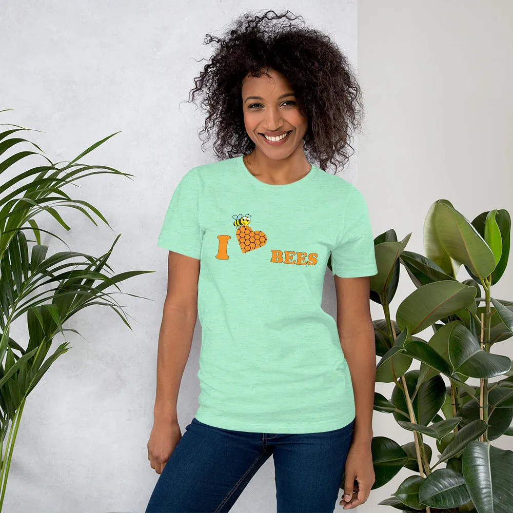 I Love Bees Unisex t-shirt