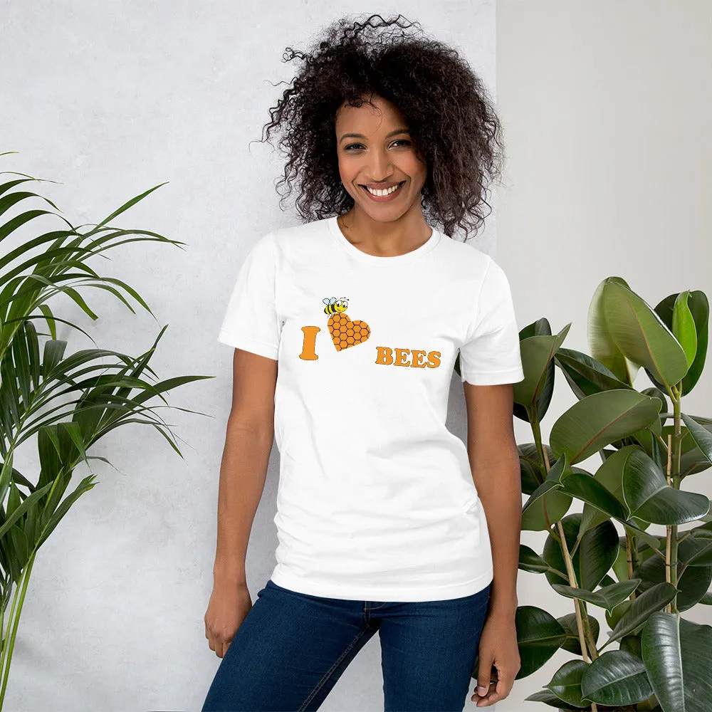 I Love Bees Unisex t-shirt