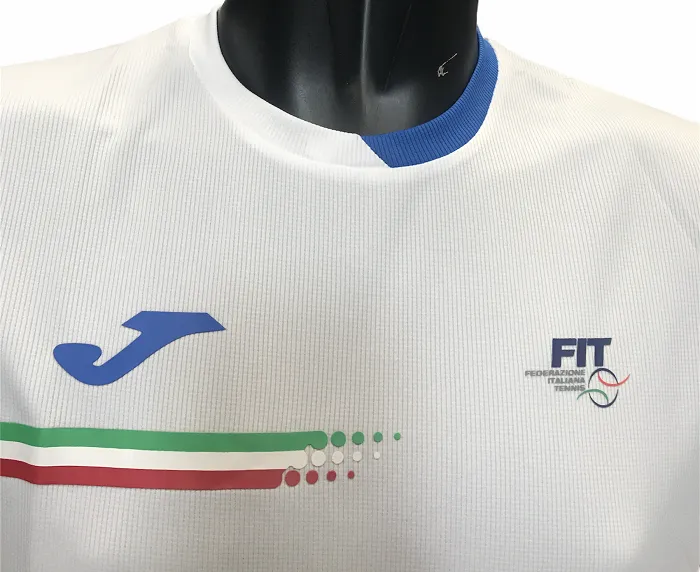 Joma T-shirt Tennis Federation Italy FIT101809207 white