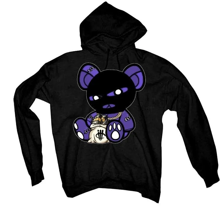 Jordan 12 Retro Black Dark Concord Black T-Shirt (Masked teddy bear)