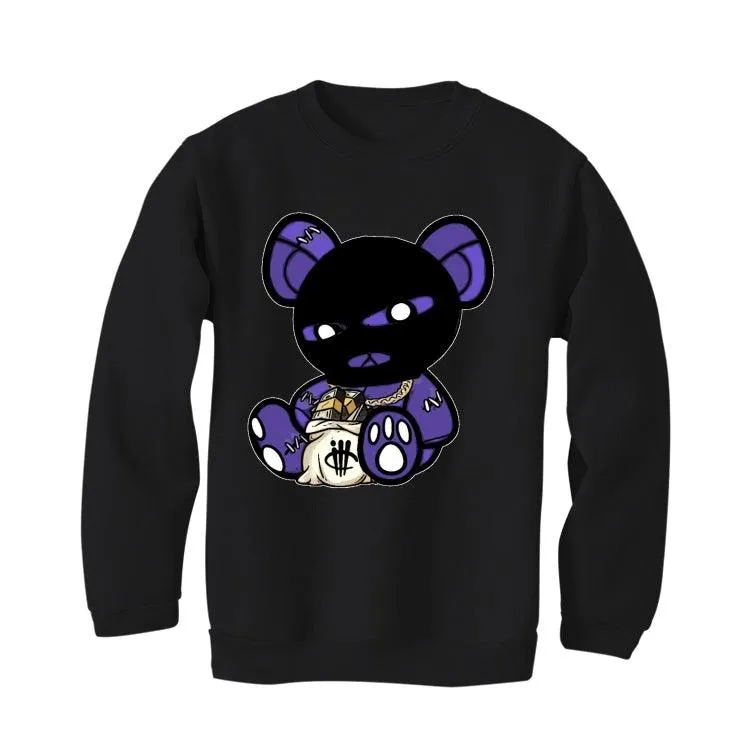 Jordan 12 Retro Black Dark Concord Black T-Shirt (Masked teddy bear)