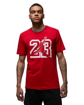 Jordan Flight Essentials men's short sleeve t-shirt FB7394-687 red-white