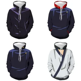 Jujutsu Kaisen Satoru Gojo Yuji Itadori Fushiguro Megumi Hoodie Anime