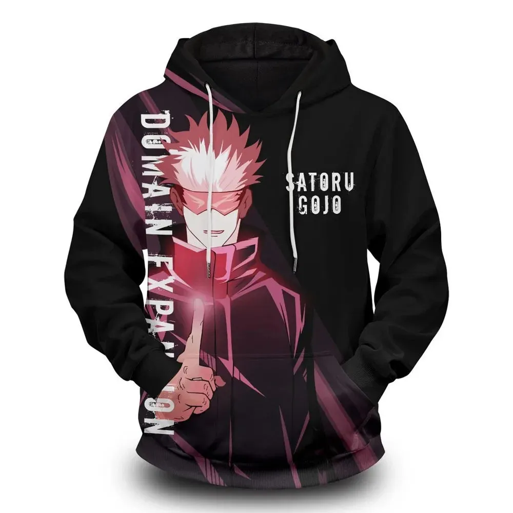 Jujutsu Kaisen Satoru Gojo Yuji Itadori Fushiguro Megumi Hoodie Anime