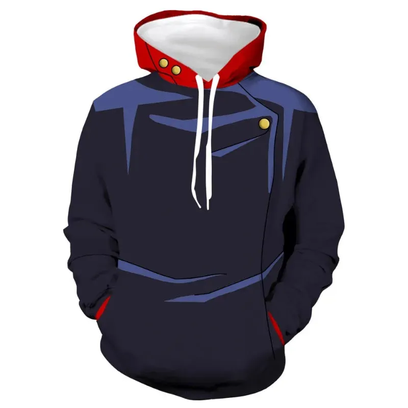 Jujutsu Kaisen Satoru Gojo Yuji Itadori Fushiguro Megumi Hoodie Anime