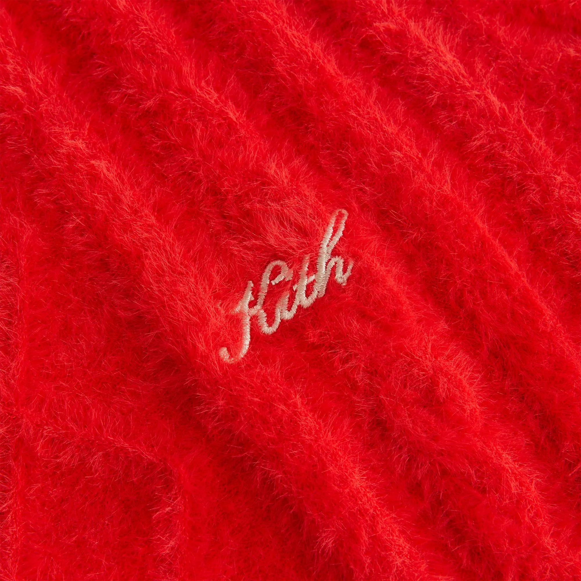 Kith Women Maddox Mohair Cropped Long Sleeve - Cinnabar