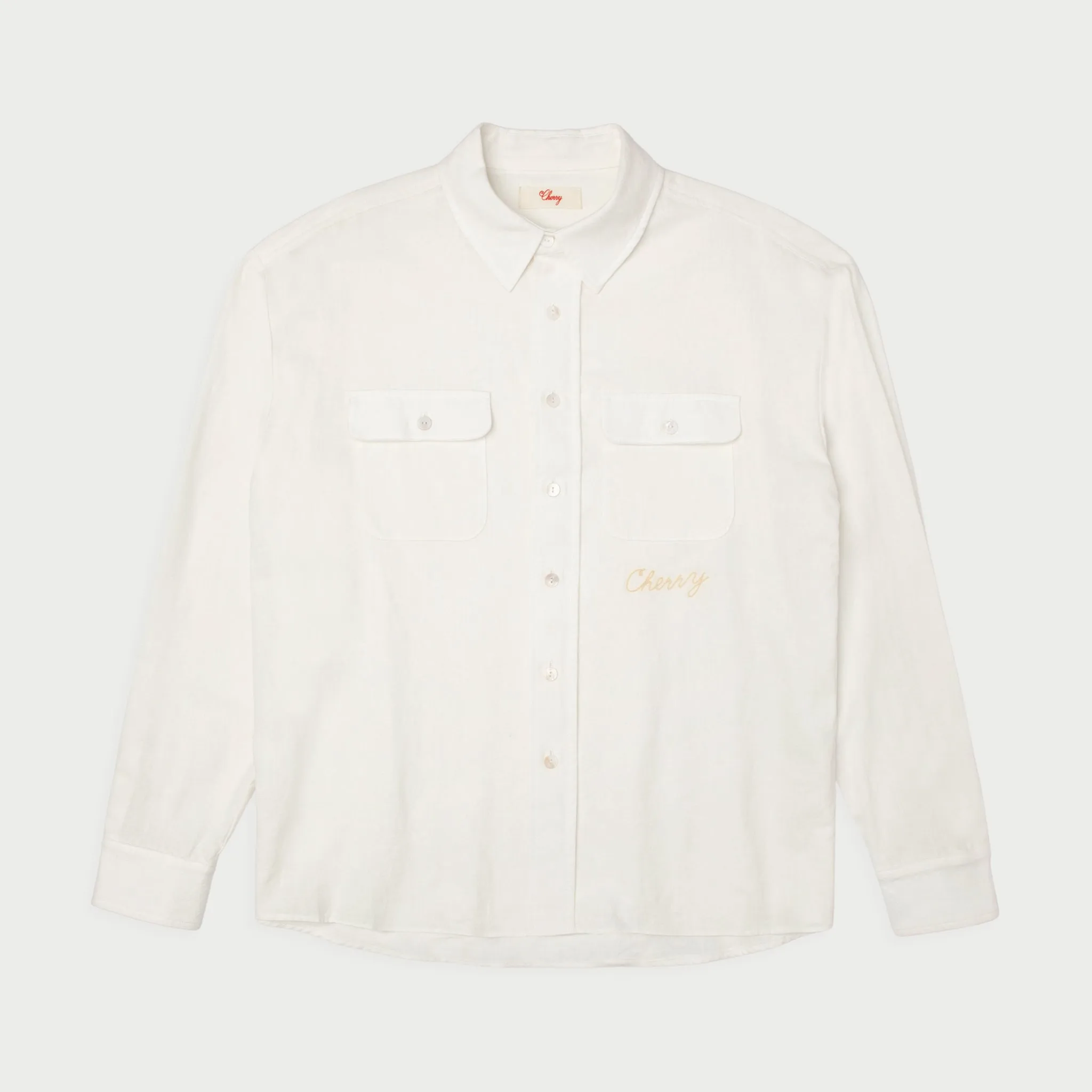 Linen Button Up (White)