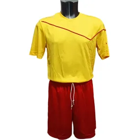 Lot Sigma Q8531 yellow-red adult football and soccer uniform