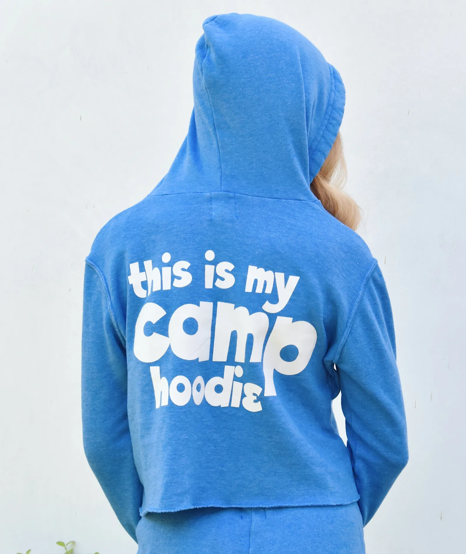 Love Junkie Girls My Camp Hoodie Blue