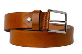 Men's Leather Sport Belt - Tobacco