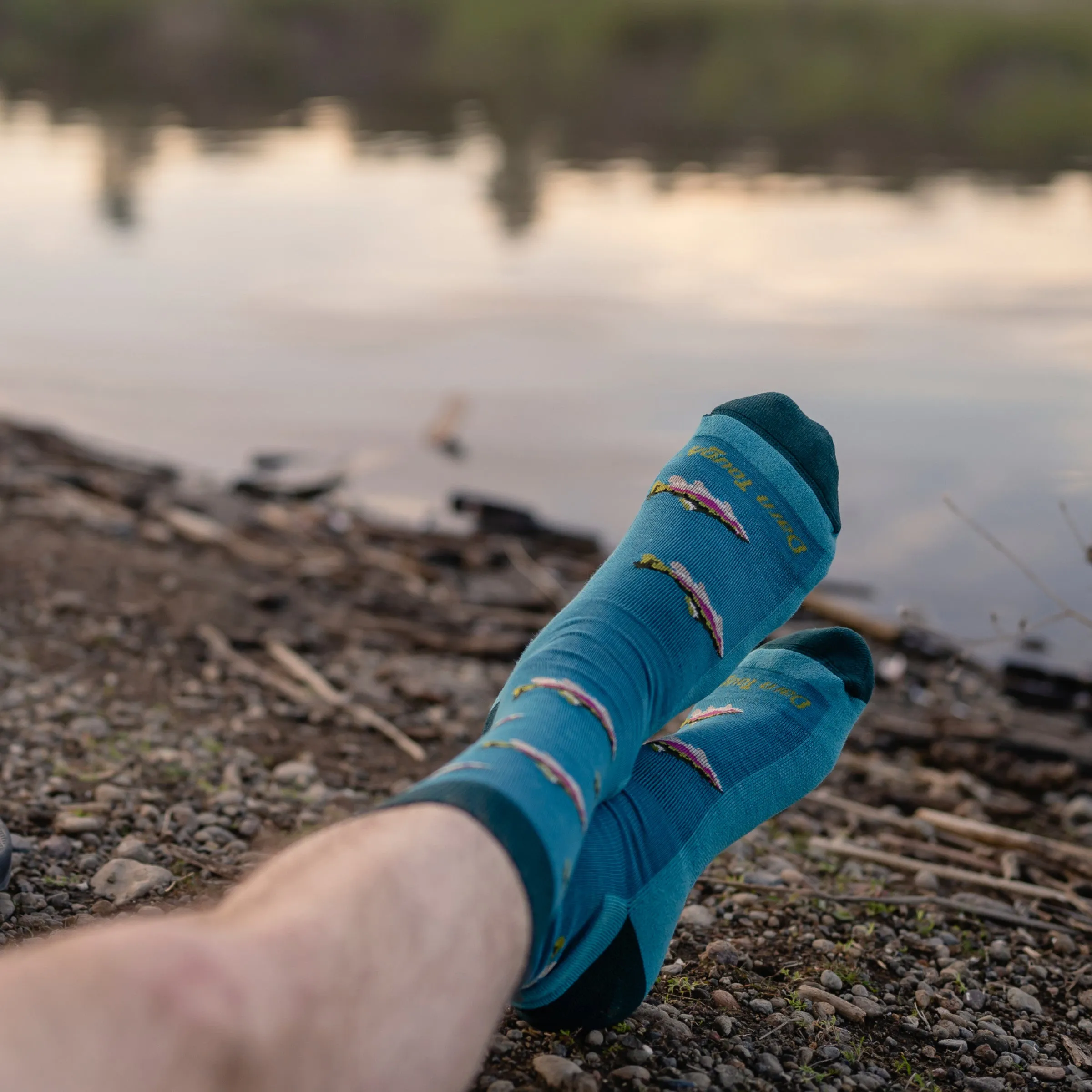 Men's Spey Fly Crew  Lightweight Lifestyle Sock