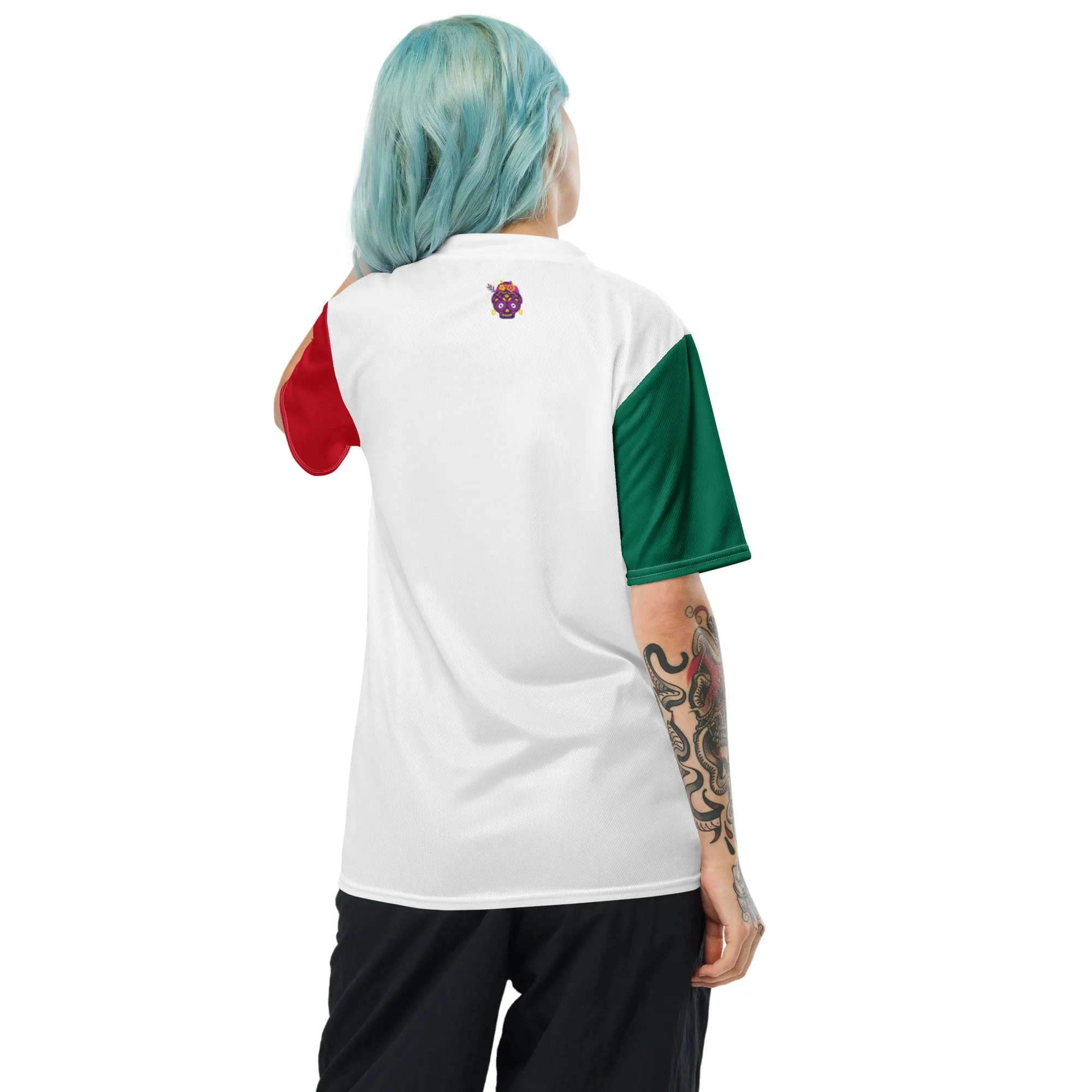 Mexico Flag Recycled Polyester Unisex Sports Jersey Sizes 2XS - 6XL