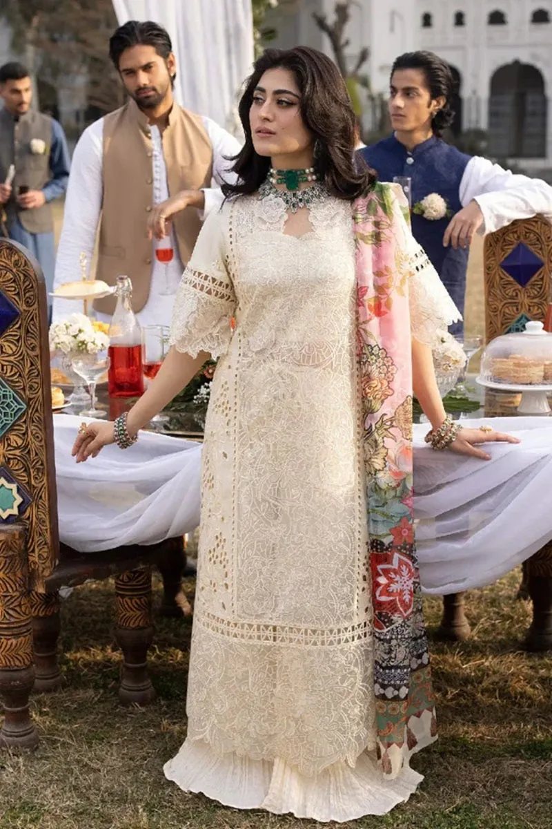 Mushq Embroidered Summer Three Piece MQ-32