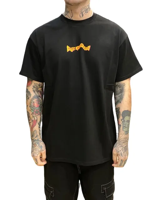 Mushroom Men's short sleeve cotton t-shirt 12012-01 black