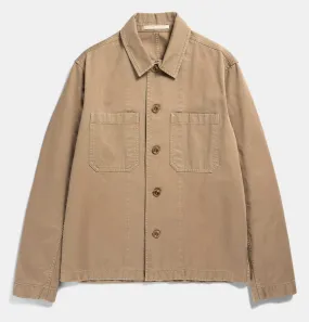 Norse Projects Tyge Broken Twill Jacket in Utility Khaki