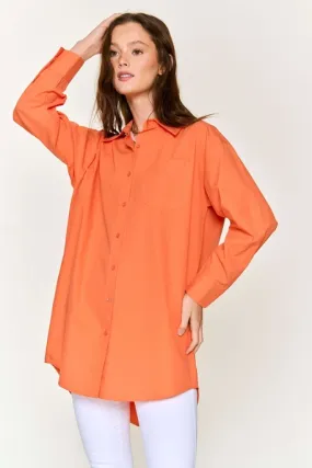 Orangeade Button Down Top