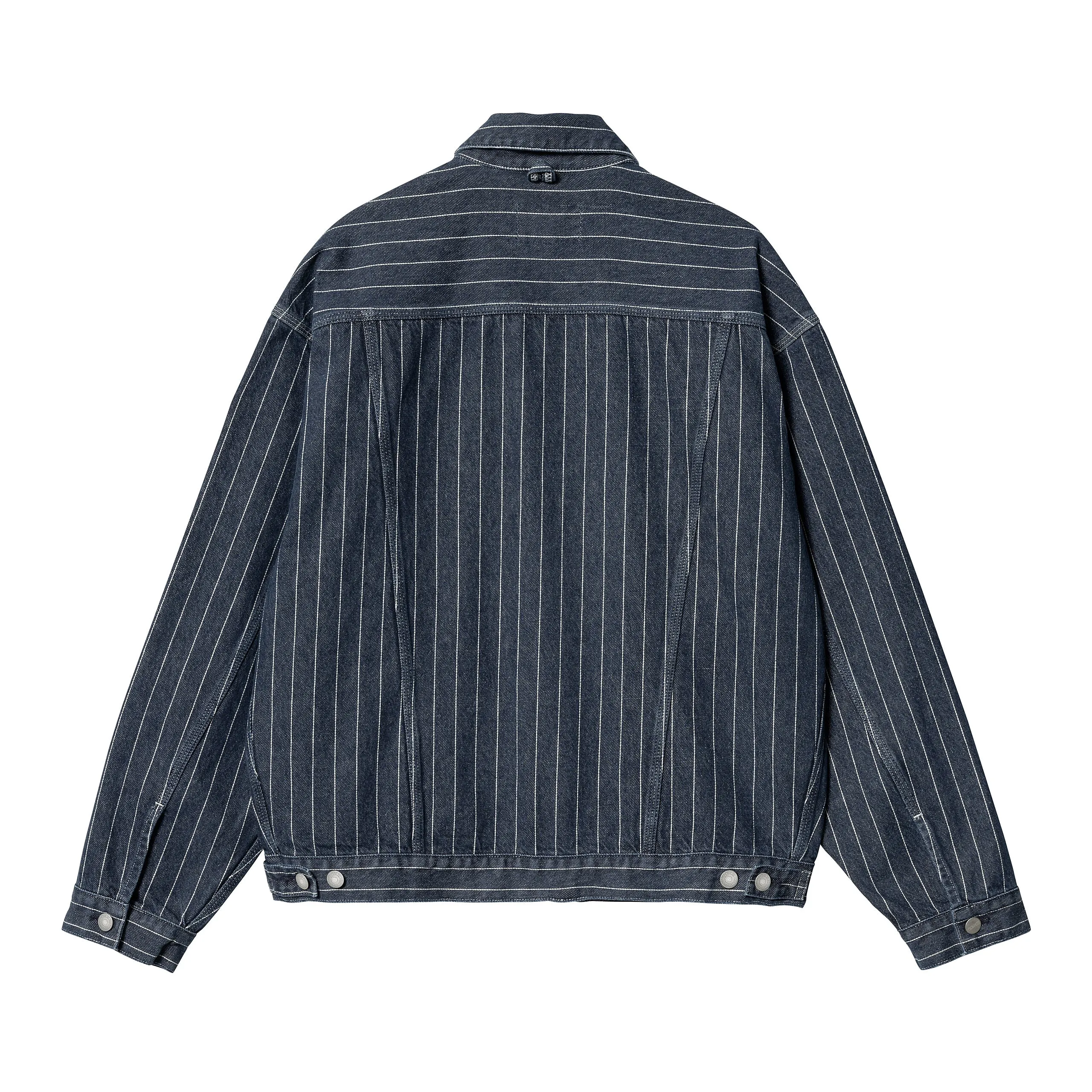 ORLEAN JACKET ORLEAN STRIPE, BLUE / WHITE STONE WASHED