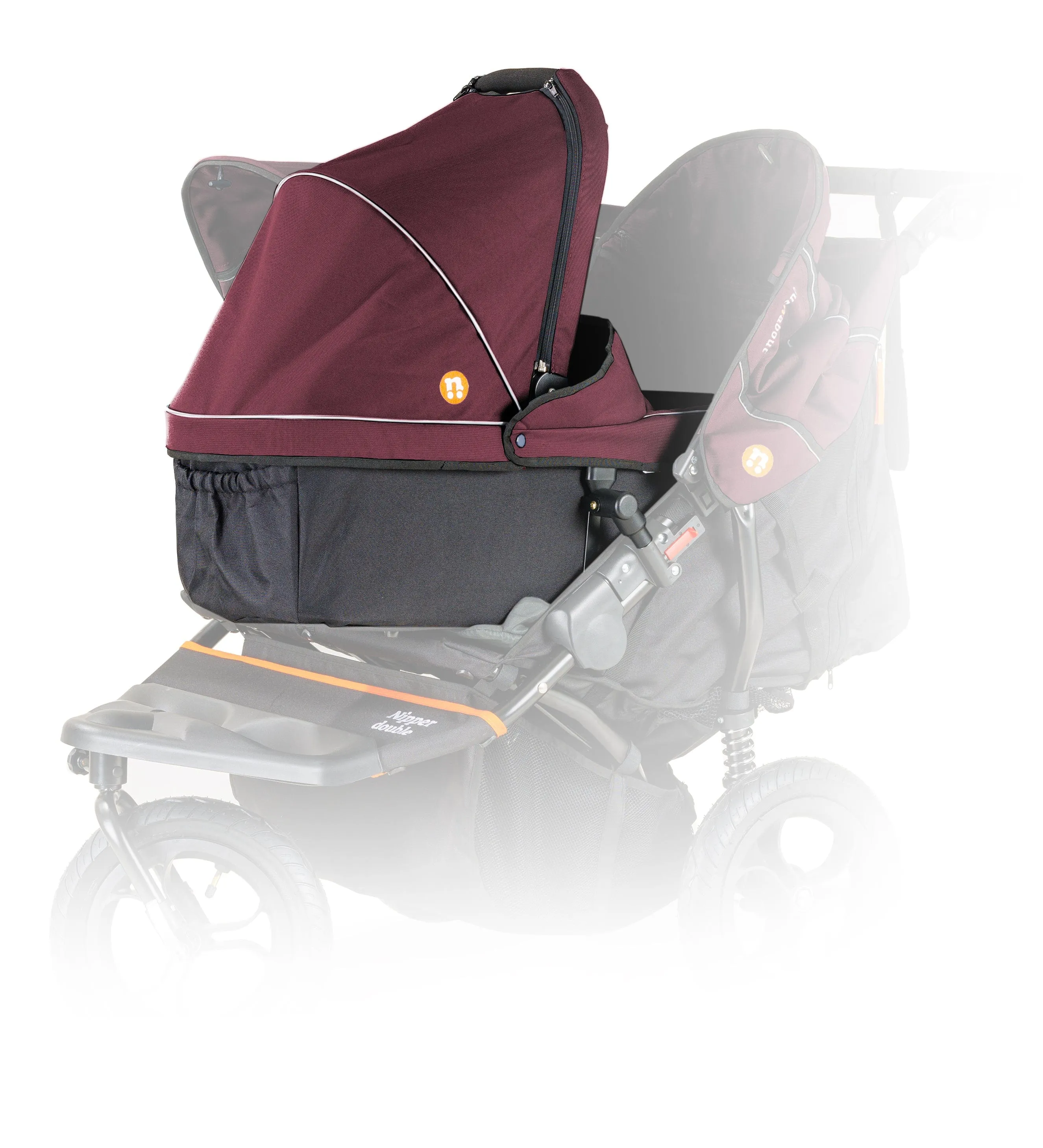 Out n About Double Carrycot - Brambleberry Red