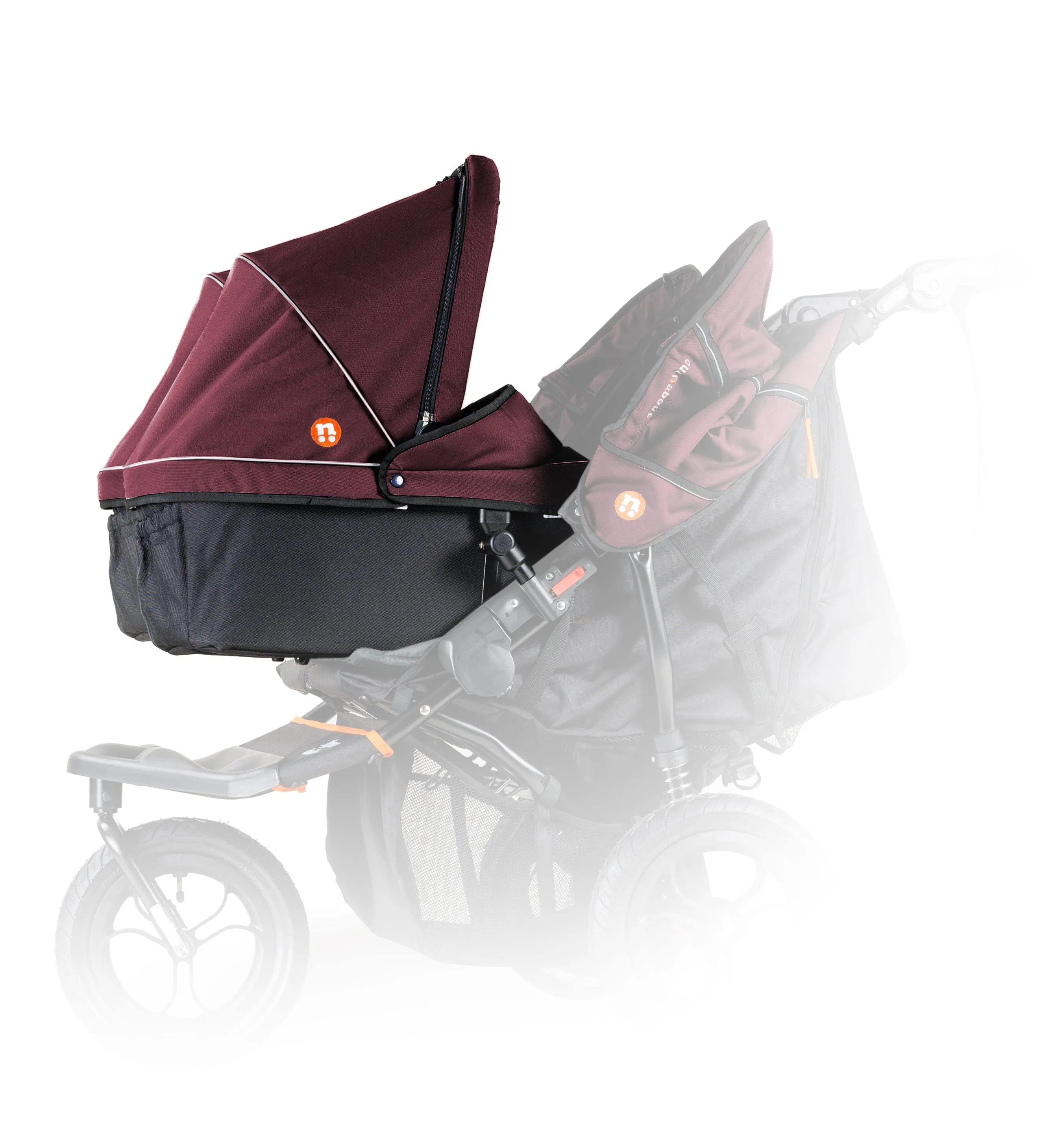 Out n About Double Carrycot - Brambleberry Red