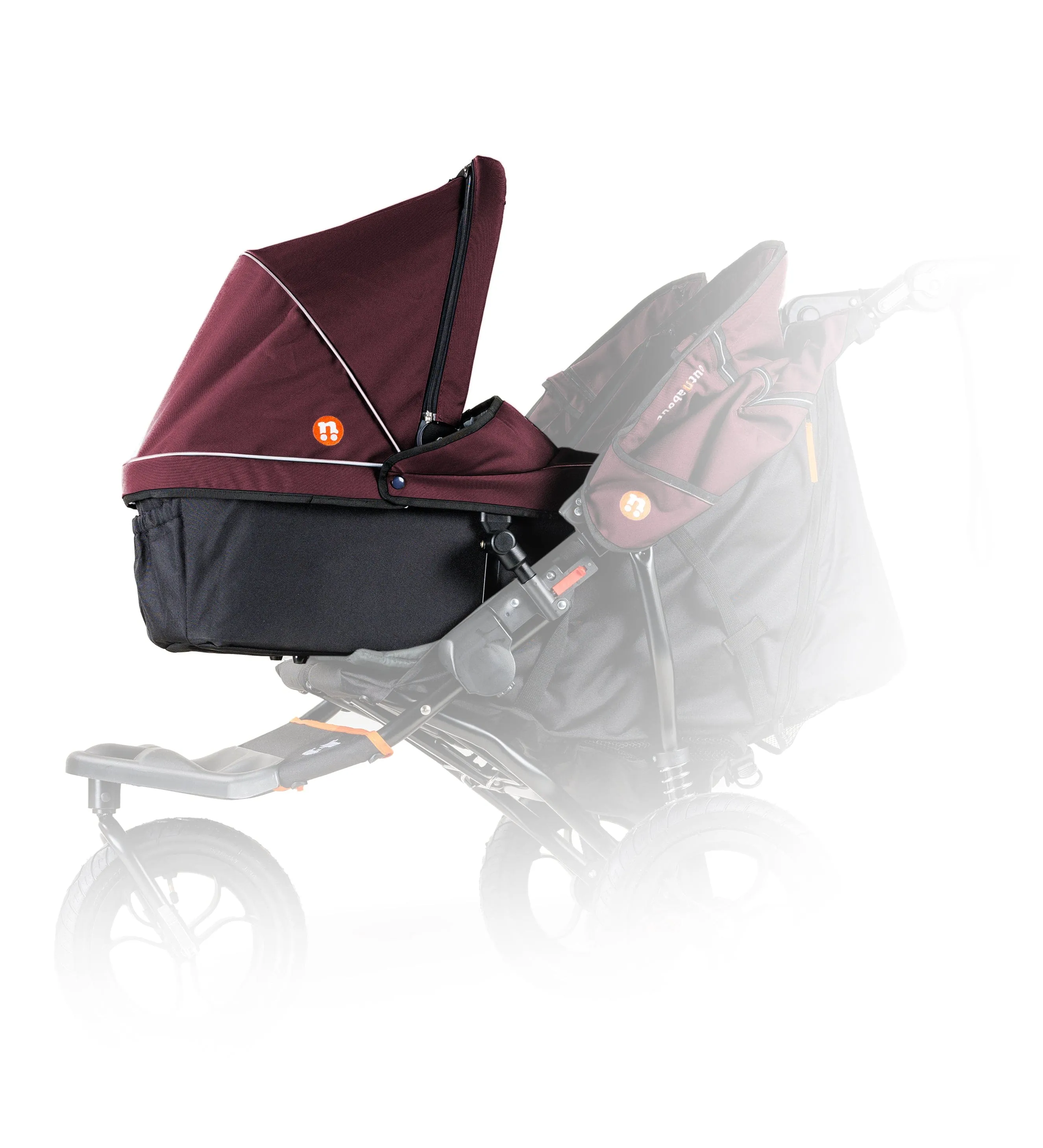 Out n About Double Carrycot - Brambleberry Red