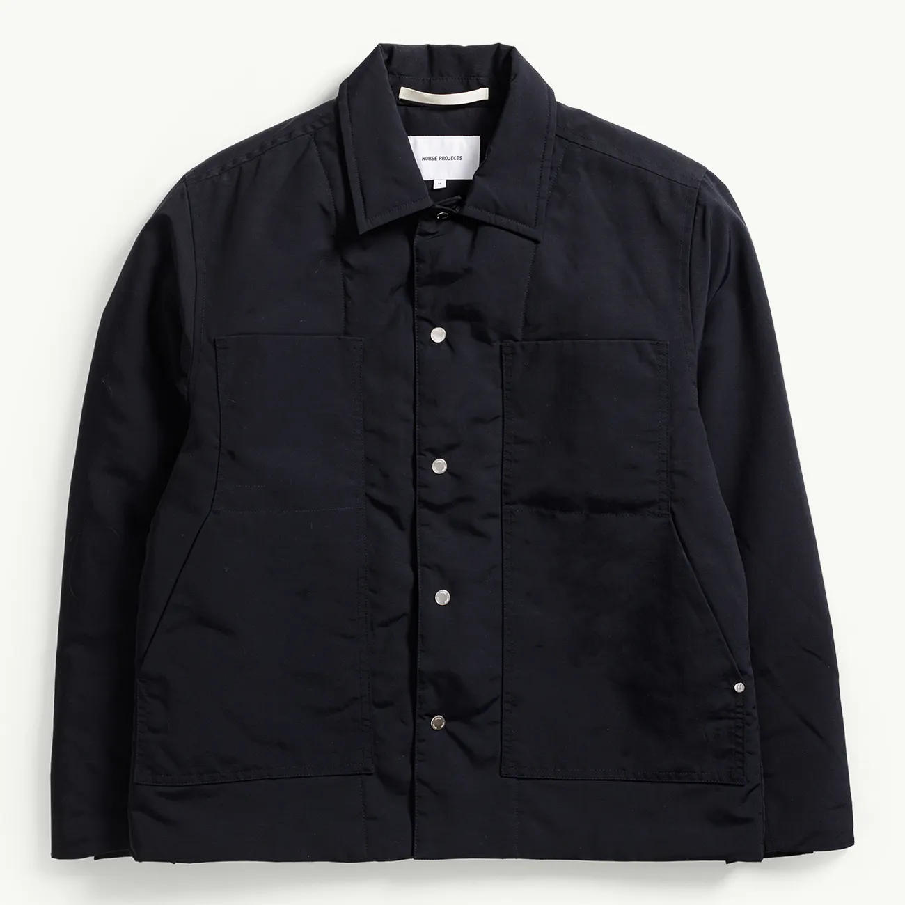 Pelle Waxed Nylon Insulated Jacket - Dark Navy