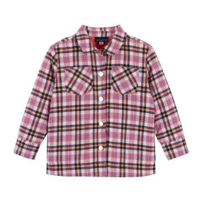 Pink Plaid Shacket  | Pink