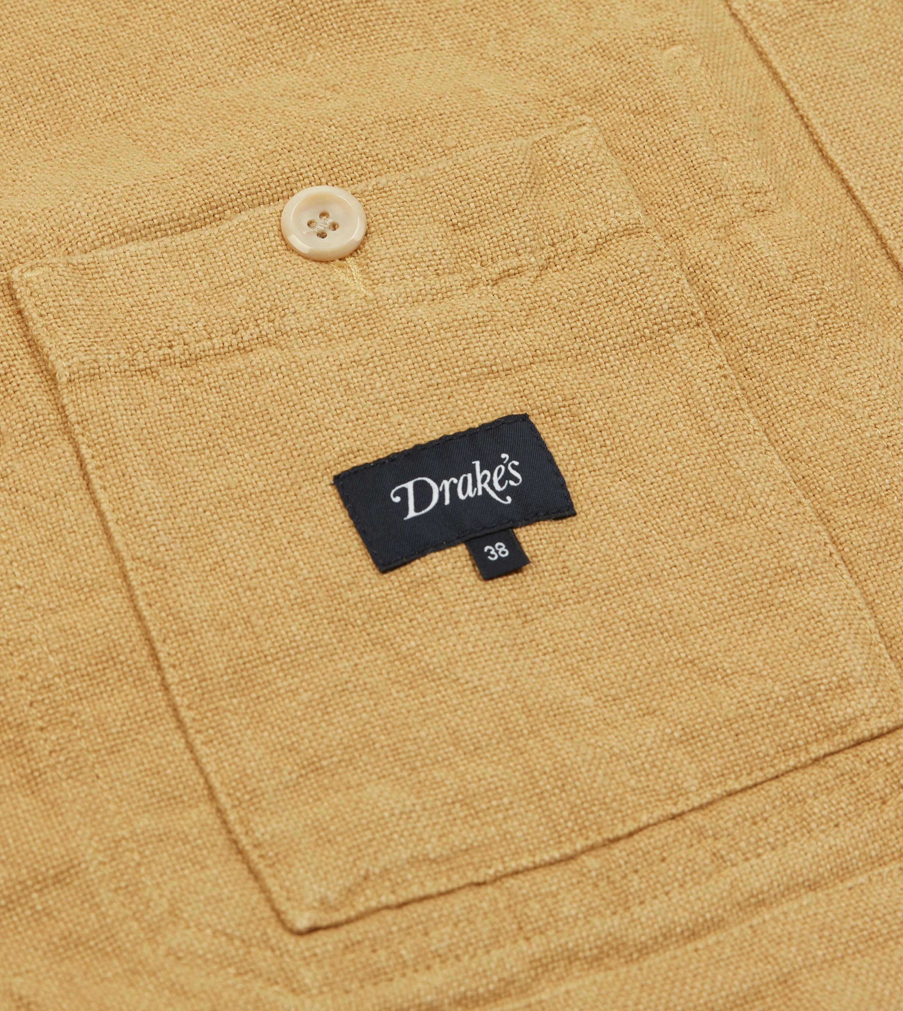 Sand Linen Five-Pocket Chore Jacket