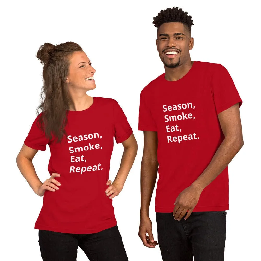 Season, Smoke, Eat, Repeat t-shirt