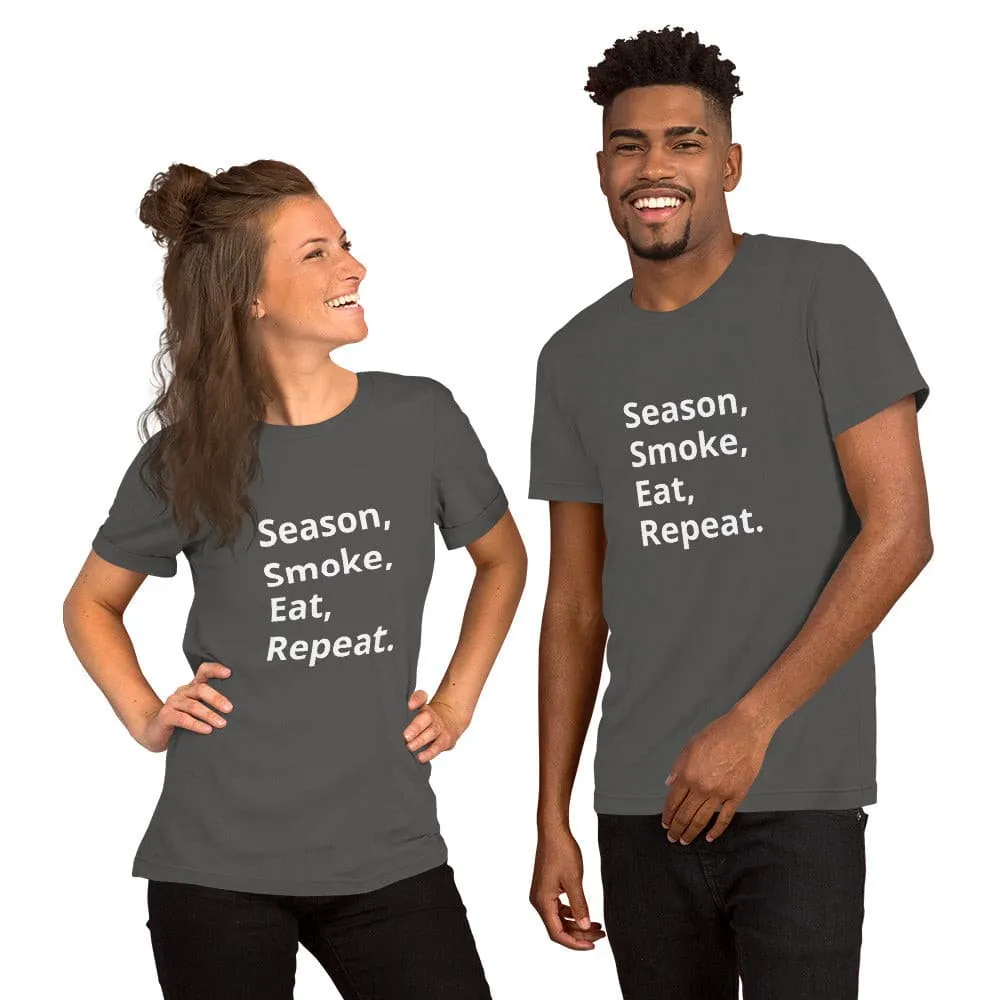 Season, Smoke, Eat, Repeat t-shirt