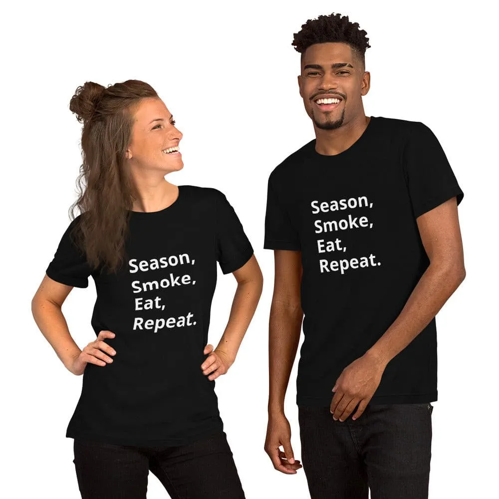 Season, Smoke, Eat, Repeat t-shirt