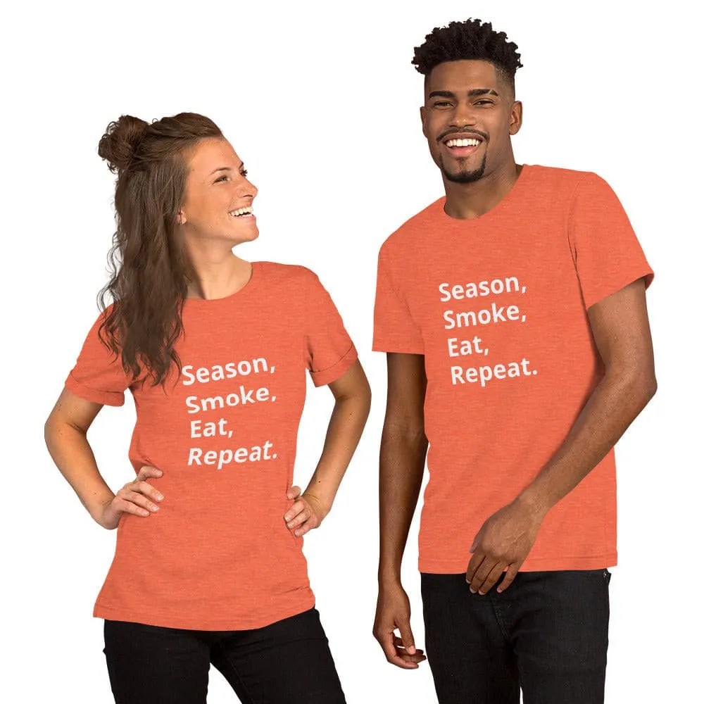 Season, Smoke, Eat, Repeat t-shirt