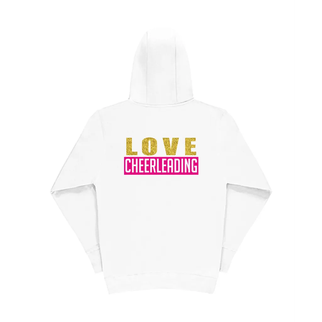 SG LOVE CHEERLEADING zipper hoodie