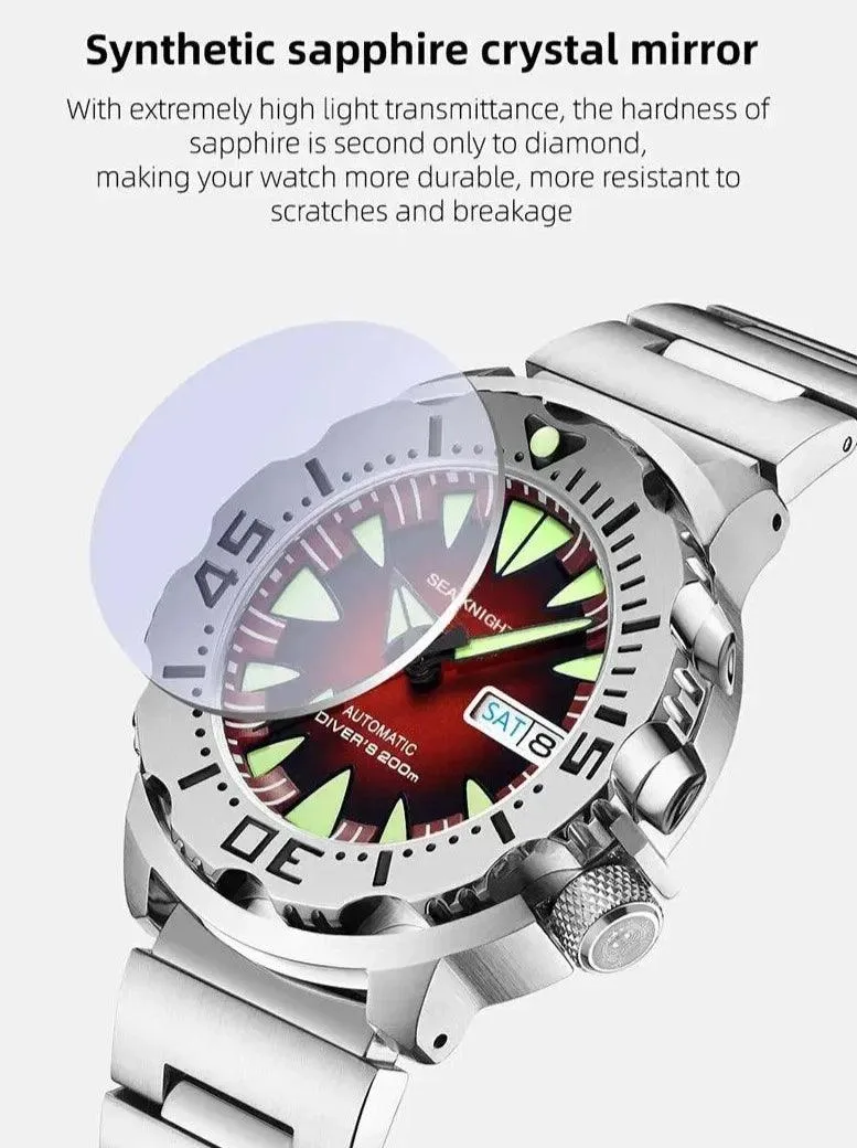 SK01 Men's Simple Watch - Monster V2 - Stainless Steel Automatic Mechanical Wristwatch