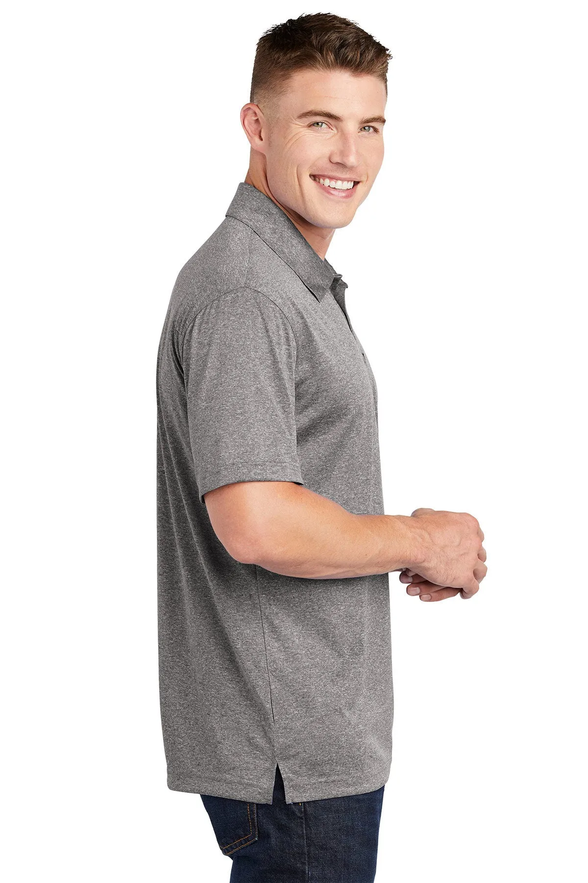 Sport-Tek ST660 Heather Contender Polo